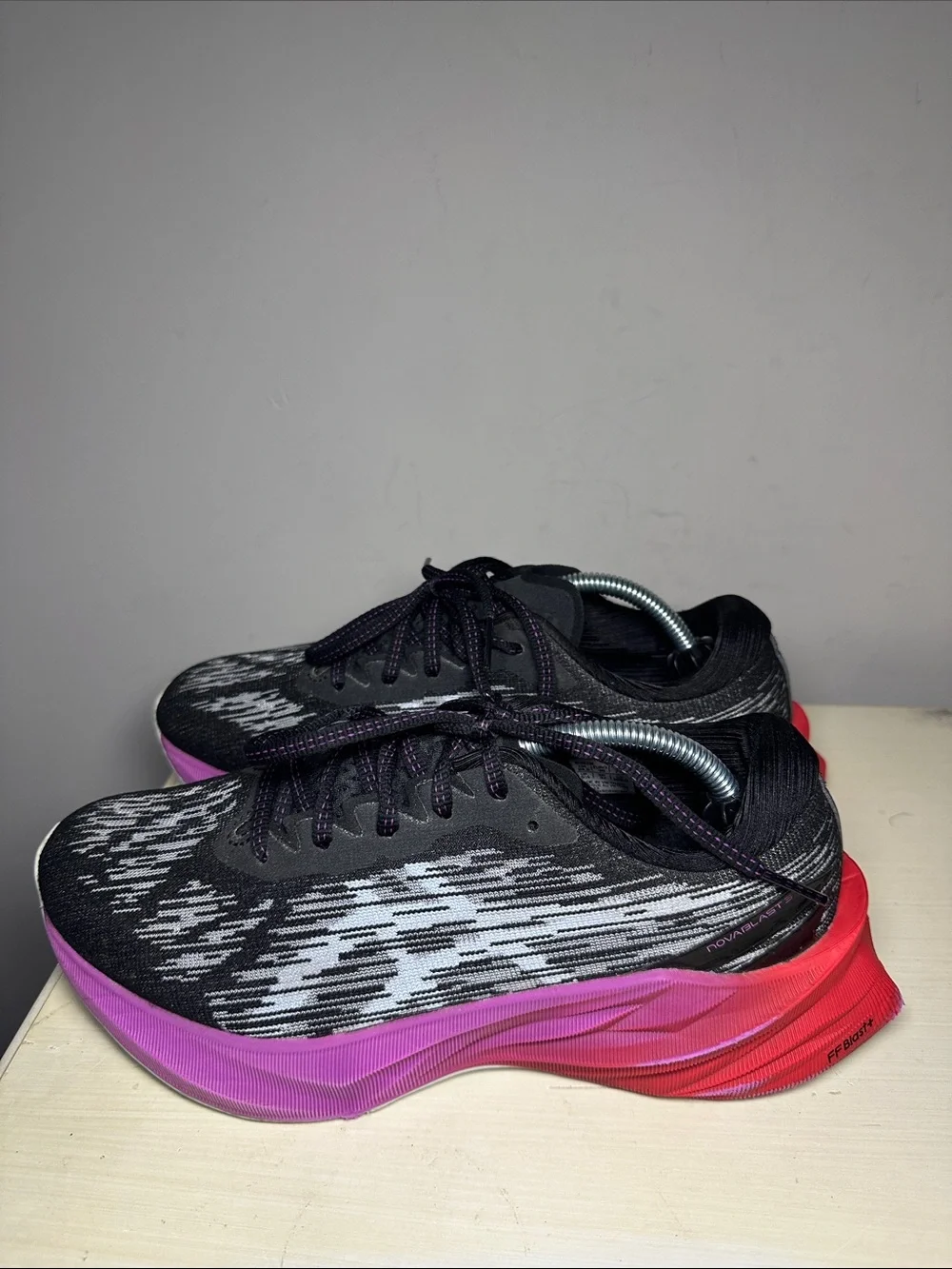 ASICS novablast 3 Women's Black, Pink and Red Road Running Shoes